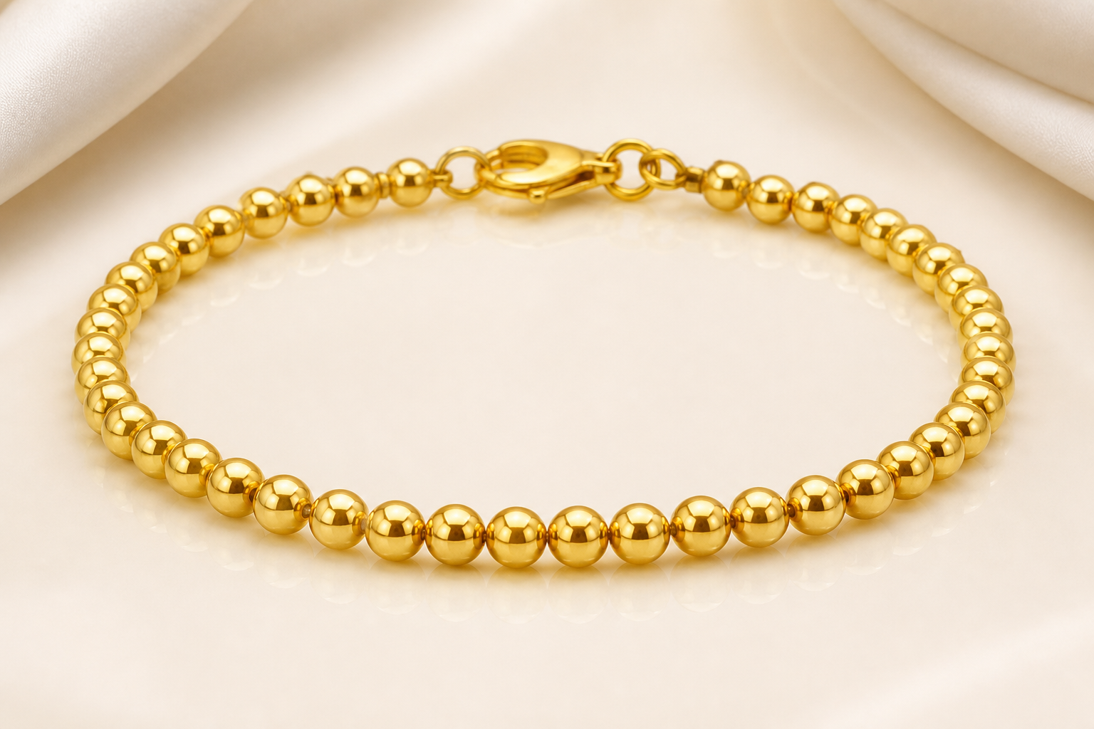 Beaded Gold Bracelet