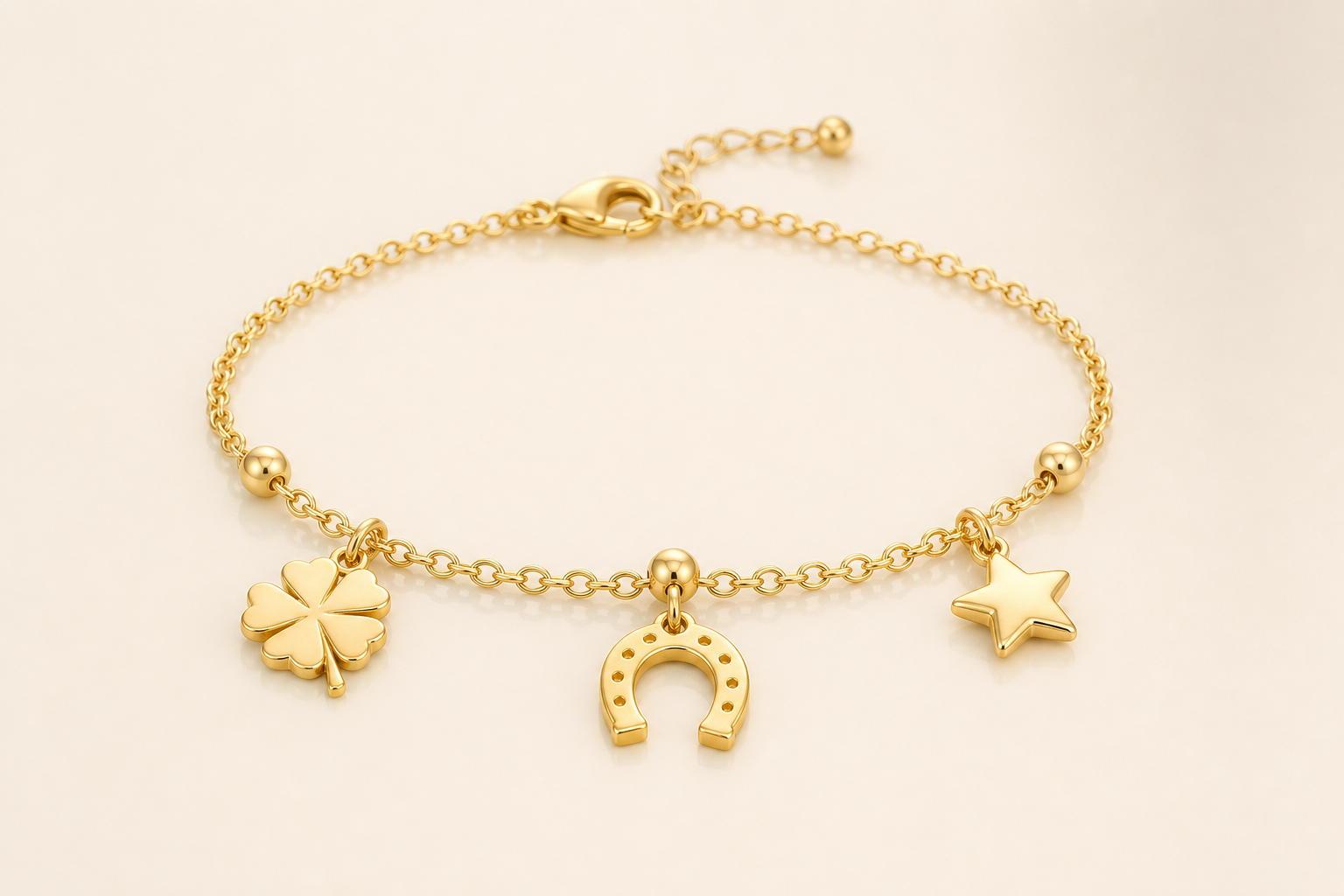 Lucky Charm Gold Bracelet